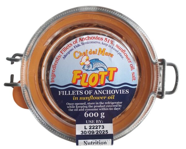 FLOTT ANCHOVY FILLETS 600g - Image 2